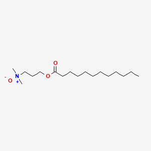 molecular formula C17H36N2O2 B1674496 Dodecanoic acid, 3-(dimethyloxidoamino)propyl ester CAS No. 61792-31-2