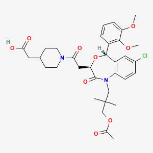 molecular formula C33H41ClN2O9 B1674498 Lapaquistat acetate CAS No. 189060-13-7