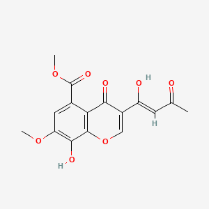 molecular formula C16H14O8 B1674500 Lapidosin CAS No. 69448-97-1
