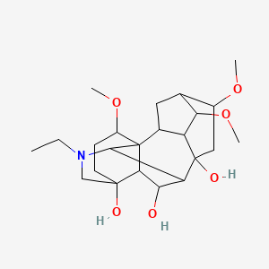 molecular formula C23H37NO6 B1674502 O(sup 1)-Methyllappaconidine CAS No. 23943-93-3