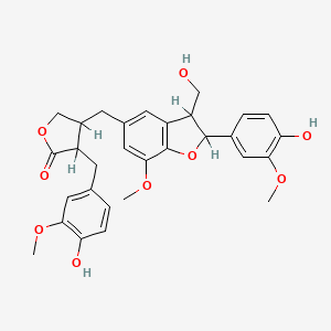 molecular formula C30H32O9 B1674503 Lappaol A CAS No. 62333-08-8