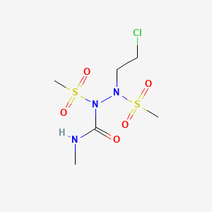 molecular formula C6H14ClN3O5S2 B1674510 Laromustine CAS No. 173424-77-6