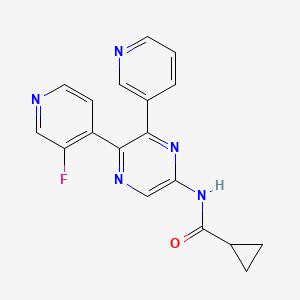 molecular formula C18H14FN5O B1674514 LAS101057 CAS No. 925676-48-8