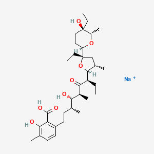molecular formula C34H54NaO8 B1674521 CID 131876832 CAS No. 25999-20-6