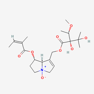 molecular formula C21H33NO8 B1674528 Lasiocarpine N-oxide CAS No. 127-30-0
