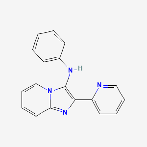 molecular formula C18H14N4 B1674533 LASSBio-1135 