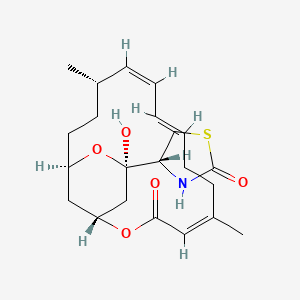 molecular formula C22H31NO5S B1674543 Latrunculin a CAS No. 76343-93-6