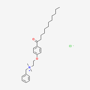 molecular formula C29H44ClNO2 B1674555 Lauralkonium chloride CAS No. 19486-61-4