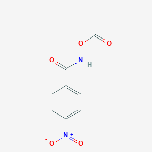 molecular formula C9H8N2O5 B167456 O-Acetyl-N-(p-nitrobenzoyl)hydroxylamine CAS No. 1613-81-6