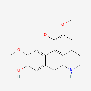 molecular formula C19H21NO4 B1674567 Laurotetanine CAS No. 128-76-7
