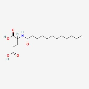 molecular formula C17H31NO5 B1674571 Lauroyl Glutamic Acid CAS No. 3397-65-7
