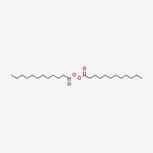 molecular formula (C11H23CO)2O2<br>C24H46O4 B1674575 Lauroyl peroxide CAS No. 105-74-8