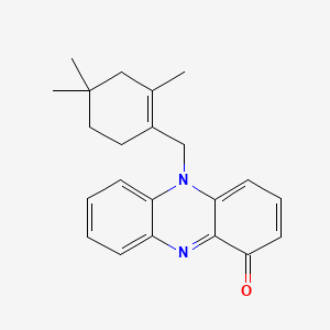 molecular formula C22H24N2O B1674579 Lavanducyanin CAS No. 122228-60-8