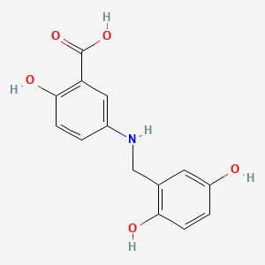 molecular formula C14H13NO5 B1674587 Lavendustin C CAS No. 125697-93-0
