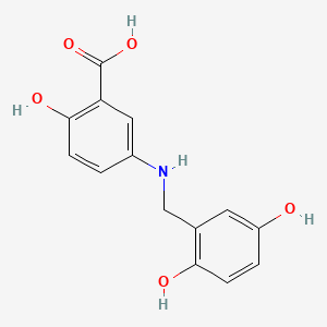 molecular formula C14H13NO5 B1674587 Lavendustin c CAS No. 125697-93-0