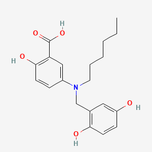 molecular formula C20H25NO5 B1674588 Lavendustin C6 CAS No. 144676-04-0