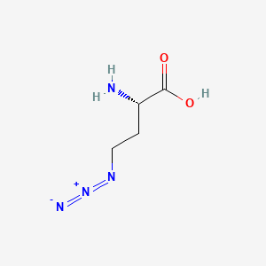 molecular formula C4H8N4O2 B1674598 (S)-2-Amino-4-azidobutanoic acid CAS No. 120042-14-0