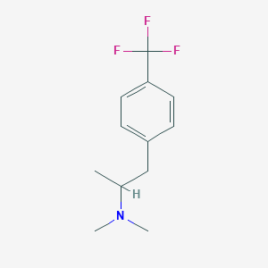 molecular formula C12H16F3N B167460 Phenethylamine, m-trifluoromethyl-alpha,N,N-trimethyl- CAS No. 1810-16-8