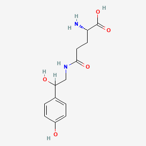 molecular formula C13H18N2O5 B1674605 (2S)-2-amino-5-[[2-hydroxy-2-(4-hydroxyphenyl)ethyl]amino]-5-oxopentanoic acid CAS No. 99633-82-6