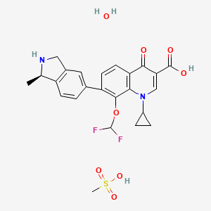 molecular formula C24H26F2N2O8S B1674630 Garenoxacin mesylate CAS No. 223652-90-2