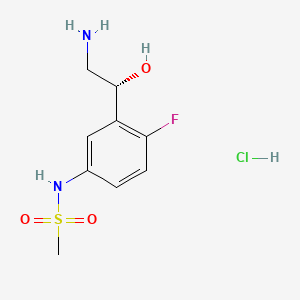 molecular formula C9H14ClFN2O3S B1674631 Garomefrine Hydrochloride CAS No. 137431-04-0