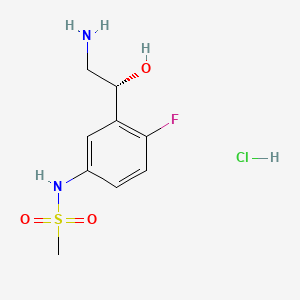 molecular formula C9H14ClFN2O3S B1674631 Garomefrine hydrochloride CAS No. 137431-04-0