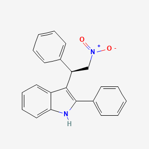 3-[(1R)-2-nitro-1-phenylethyl]-2-phenyl-1H-indole