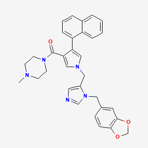 molecular formula C32H31N5O3 B1674645 LB42908 CAS No. 226927-89-5
