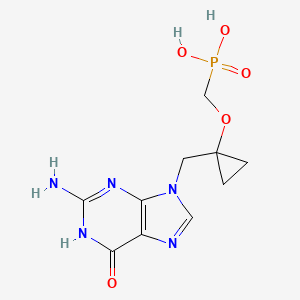 molecular formula C10H14N5O5P B1674646 LB80317 CAS No. 441785-24-6
