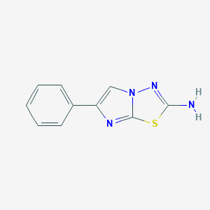 molecular formula C10H8N4S B167466 6-Phenylimidazo[2,1-b][1,3,4]thiadiazol-2-amine CAS No. 10136-64-8