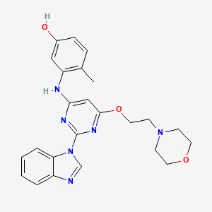 molecular formula C24H26N6O3 B1674661 Lck Inhibitor II CAS No. 918870-43-6