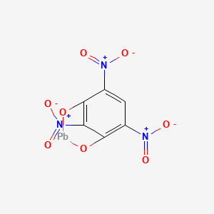 molecular formula C6HN3O8P B1674686 Lead styphnate CAS No. 15245-44-0