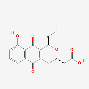 molecular formula C18H18O6 B167470 Deoxyfrenolicin CAS No. 10023-11-7
