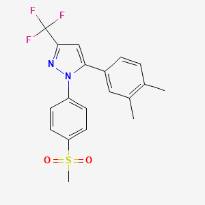 molecular formula C19H17F3N2O2S B1674701 Lefucoxib CAS No. 849048-84-6