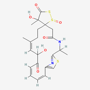 molecular formula C22H26N2O6S3 B1674703 Antibiotic DC 107 CAS No. 120500-15-4