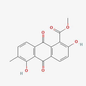 molecular formula C17H12O6 B1674704 Leiocarpaquinone CAS No. 115473-61-5