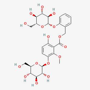 molecular formula C27H34O16 B1674705 Leiocarposide CAS No. 71953-77-0