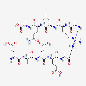 molecular formula C44H74N14O18 B1674709 Leishmania peptide 183 CAS No. 138655-13-7