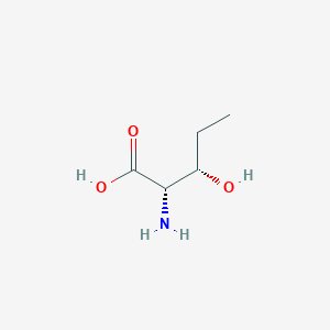 molecular formula C5H11NO3 B167471 (2S,3S)-2-Amino-3-hydroxypentanoic acid CAS No. 10148-66-0