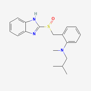molecular formula C19H23N3OS B1674715 Leminoprazole CAS No. 104340-86-5