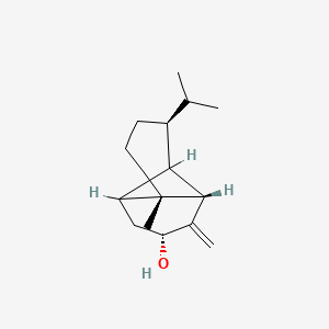 molecular formula C15H24O B1674718 (1S,2S,4R,8S)-1-Methyl-3-methylidene-8-propan-2-yltricyclo[4.4.0.02,7]decan-4-ol CAS No. 82570-34-1
