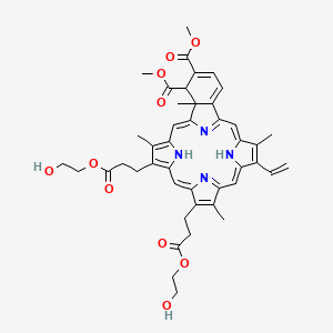 molecular formula C44H48N4O10 B1674720 Lemuteporfin CAS No. 215808-49-4