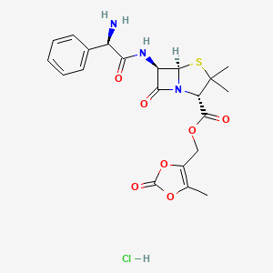 molecular formula C21H24ClN3O7S B1674723 Lenampicillin hydrochloride CAS No. 80734-02-7