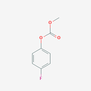 molecular formula C8H7FO3 B167473 Carbonic acid, p-fluorophenyl methyl ester CAS No. 1847-98-9