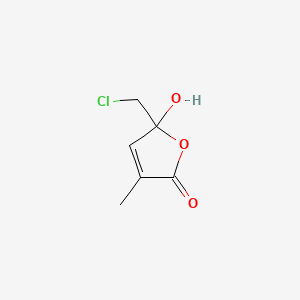 5-(Chloromethyl)-5-hydroxy-3-methyl-2(5H)-furanone