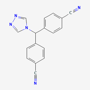 B1674778 4,4'-(1H-1,3,4-Triazol-1-ylmethylene)dibenzonitrile CAS No. 112809-52-6