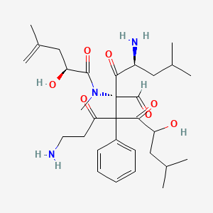 molecular formula C31H47N3O7 B1674780 Leualacin CAS No. 128140-12-5