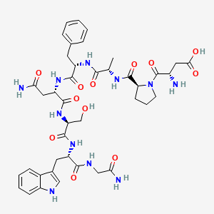 molecular formula C41H53N11O12 B1674805 Leucokinin I CAS No. 104600-89-7