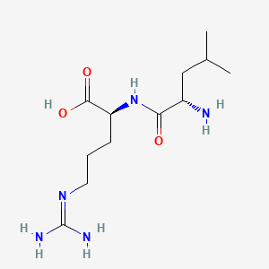 molecular formula C12H25N5O3 B1674816 L-leucyl-L-arginine CAS No. 26607-15-8