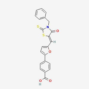 molecular formula C22H15NO4S2 B1674826 Leukadherin-1 CAS No. 344897-95-6